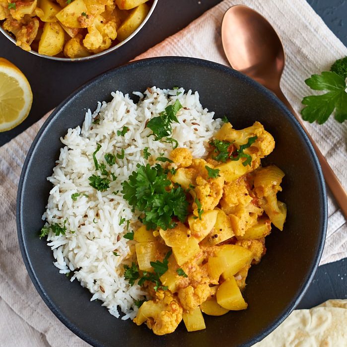 Rezept für Aloo Gobi Masala – ein indisches Curry mit Kartoffeln und ...